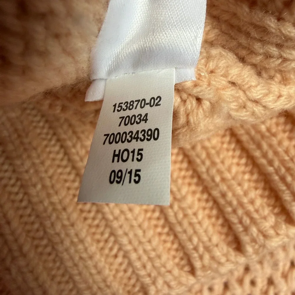 Athleta X Derek Lam Wool Cashmere Turtleneck Sweater Light Pink Cozy Winter Med‎